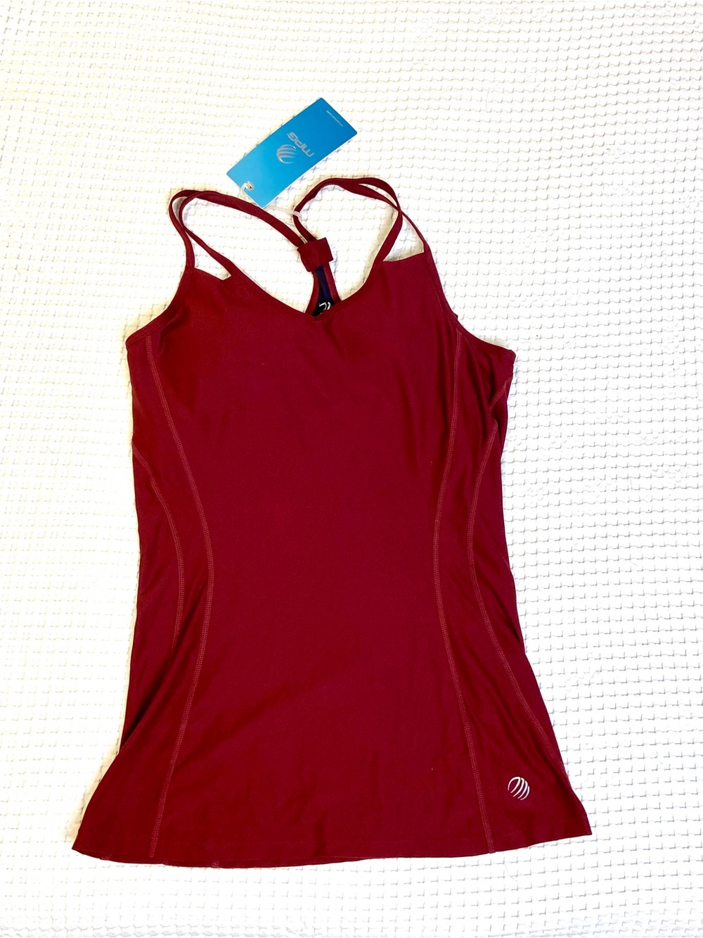 MPG Women's Bliss Maroon Strappy Tank Top Size M